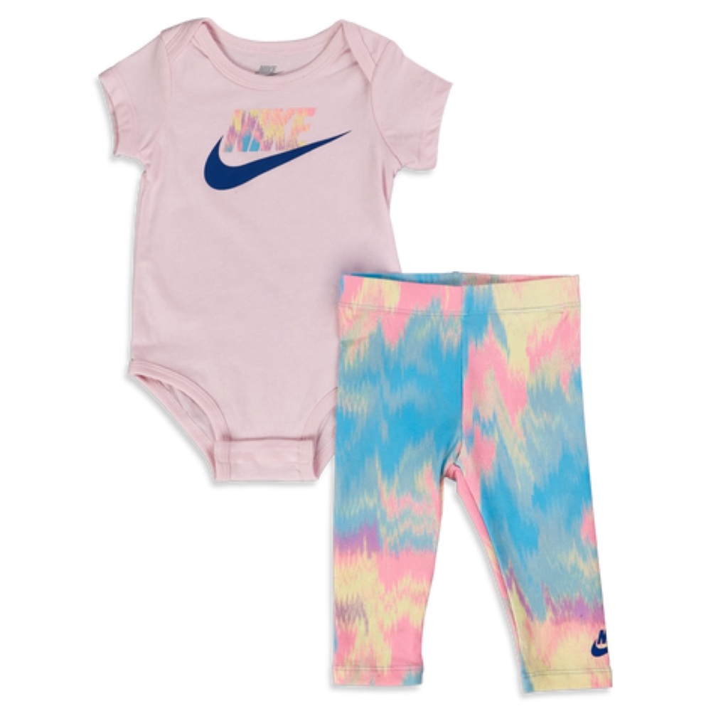 NIKE • Baby & Toddler Girl Nike Bodysuit & Tie-Dye Leggings Set